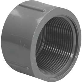GENOVA 300 Series 301678 Pipe Cap, 3/4 in FIP, Gray