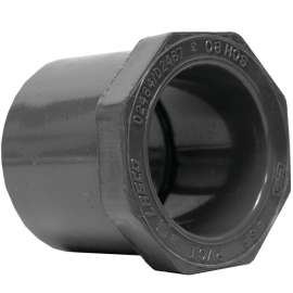 GENOVA 300 Series 302178 Pipe Reducing Bushing, 1 in Spigot x 3/4 in Slip