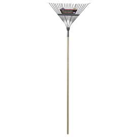 GARANT Pro Series GLR22 Springback Lawn Rake, Steel Tine, 15 in L Tine, 22-Tine, 54 in L Handle