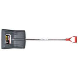 GARANT 81759 Snow Shovel, 14-1/2 in W Blade, 13.9 in L Blade, Polypropylene Blade, Hardwood Handle, 54-1/2 in OAL