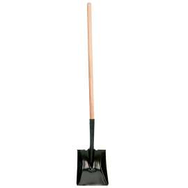 GARANT 80423 Shovel, 9-1/2 in W Blade, Steel Blade, Wood Handle, Long Handle, 42 in L Handle