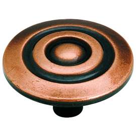 Amerock Allison Value Series BP3433AC Cabinet Knob, 7/8 in Projection, Zinc, Antique Copper