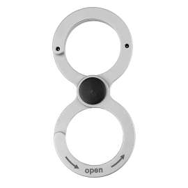 HY-KO KC615 Double Key Ring, Stainless Steel Case