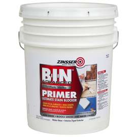 ZINSSER B-I-N 270978 Advanced Synthetic Primer, Flat, Matte, White, 5 gal, Pail
