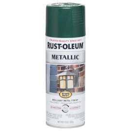 RUST-OLEUM 7252830 Spray Paint, Metallic, Racing Green, 11 oz, Aerosol Can