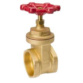 B & K 100-011 Gate Valve, 4 in Connection, Threaded, 125, 200 psi Pressure, Brass Body