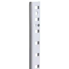 Knape & Vogt 255 255 WH 36 Mortise-Mount Pilaster Standard 500 lb, Steel, White, Wall Mounting
