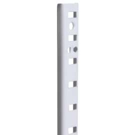Knape & Vogt 255 255 WH 48 Mortise-Mount Pilaster Standard 500 lb, Steel, White, Wall Mounting