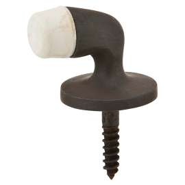 Schlage Ives Series 430MB10B Door Stop, 1-1/4 in Dia Base, Brass, Bronze