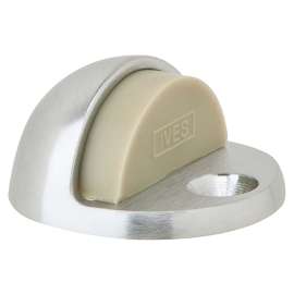 Schlage 436B26D Dome Stop, 1-3/4 in Dia Base, Brass, Satin Chrome