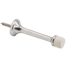 Schlage Ives Series 61A92 Base Door Stop, 7/8 in Dia Base, 3-1/8 in Projection, Aluminum, Aluminum