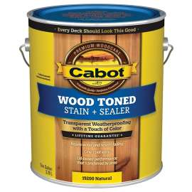 Cabot 140.0019200.007 Deck and Siding Stain, Natural, Liquid, 1 gal