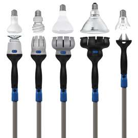 Unger 977001 Light Bulb Changer, 11 ft L Extension