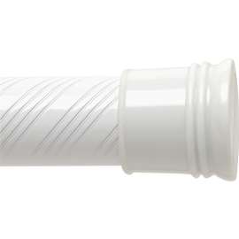 Zenna Home TwistTight Series 801WW/804WW Shower Curtain Rod, 43 to 72 in L Adjustable, 1-1/4 in Dia Rod, Steel