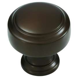 Amerock Highland Ridge Series BP55312CBZ Cabinet Knob, 1-3/16 in Projection, Zinc, Bronze