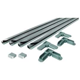Make-2-Fit PL7801 Screen Frame Kit, 5 ft L x 3/4 in W Dimensions, Aluminum, Mill, 10-Piece