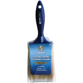 SIMMS Regal 1400-75 Flat Brush, 3 in W, 3 in L Bristle, Nylon/Polyester Bristle