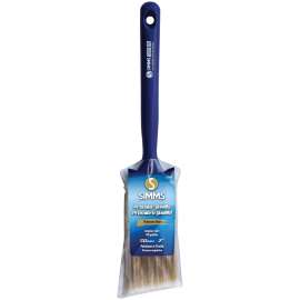 SIMMS 1930-50 Angular Sash Brush, 2 in W, 2-5/8 in L Bristle, Nylon/Polyester Bristle