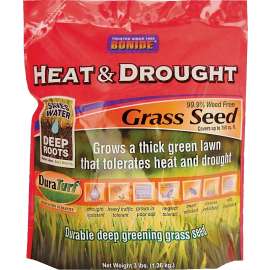 Bonide 60252 Heat and Drought Grass Seed, 3 lb Bag