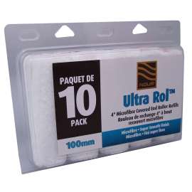 NOUR Z 4UMF10-10 Roller Refill, 3/8 in Thick Nap, 4 in L, Microfiber Cloth Cover