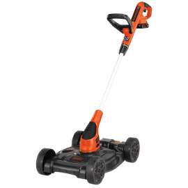 Black+Decker MTC220 Mower, 2 Ah, 20 V Battery, Lithium-Ion Battery, 12 in W Cutting