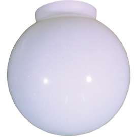 CANARM Signature Series 325-200 Light Globe, 6 in Dia, 3-1/4 in, Plastic, White