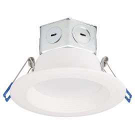 Boston Harbor DL4-051-3K Recessed LED Kit, Steel & Aluminum, White, 1-Piece
