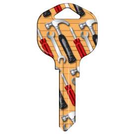 HY-KO 15005KW1-TOOL Key Blank, Brass, Nickel, For: Kwikset KW1 Keyways