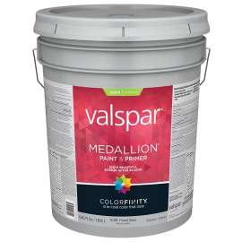 Valspar 027.0004108.008 Exterior House Paint, Satin, Pastel Base, 5 gal Pail