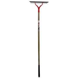 GARANT GBLR14 Bow Rake, 15-1/2 in W Head, 14 -Tine, Steel Head, 54 in L Handle