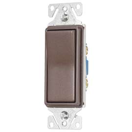 Eaton Wiring Devices 7500 7501RB-K-L Rocker Switch, 15 A, 120/277 V, SPST, Thermoplastic Housing Material