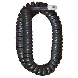 AUDIOVOX CTP280BLR Spiral Handset Cord, Black Sheath