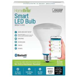 Feit Electric BR30/650/LED/HBR LED Lamp, Flood/Spotlight, BR30 Lamp, 65 W Equivalent, E26 Lamp Base, Dimmable