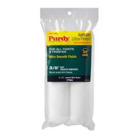 Purdy Ultra Finish 14G626052 Jumbo Mini Roller Cover, 3/8 in Thick Nap, 6-1/2 in L, Microfiber Cloth Cover