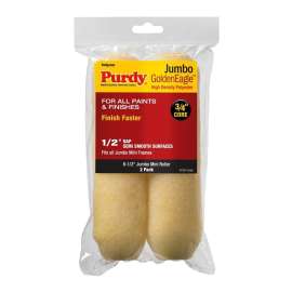 Purdy Golden Eagle 14G626023 Roller Cover, 1/2 in Thick Nap, 6-1/2 in L, Polyester Cover