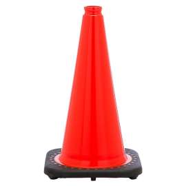 JBC Revolution RS RS45015C Traffic Safety Cone, 18 in H Cone, PVC Cone, Fluorescent Orange Cone