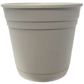 Southern Patio RN1608TA Riverland Planter, 17-1/2 in W, 17-1/2 in D, Round, Plastic, Oxford Tan