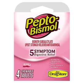 Pepto Bismol 97232 Digestive Relief, 4, Tablet