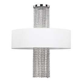 Canarm RICH390A06CH9-W Chandelier, 6-Lamp, Chrome/Crystal Fixture