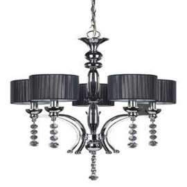 Canarm RICH339A05CH Renee Chandelier, 5-Lamp, Chrome/Crystal Fixture