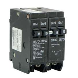 EATON DNPL151515 Circuit Breaker, DNPL, Quad, 15 A, 4 -Pole, 120/240 V, Plug Mounting