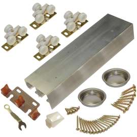 Johnson Hardware 138F482D By-Pass Door Hardware Set, 48 in L Track