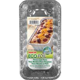 HANDI-FOIL 20316TL-15 Loaf Pan, 8 in L, 3-7/8 in W, Aluminum