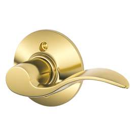 Schlage Accent Series F170V ACC 605 RH Dummy Lever, Steel, Brass