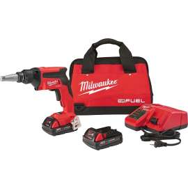 Milwaukee M18 FUEL 2866-22CT Drywall Screw Gun Compact Kit, Battery Included, 18 V, 2 Ah, 1/4 in Chuck
