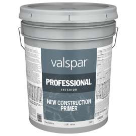Valspar 045.0011287.008 New Construction Primer, White, 5 gal, Pail