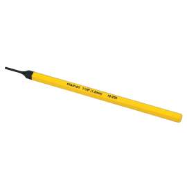 STANLEY 16-230 Pin Punch, 1/16 in Tip, 6 in L, 1/4 in Dia Shank, Hex Shank, Chrome Vanadium Steel