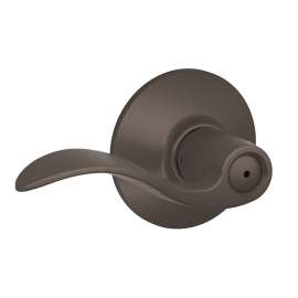 Schlage Accent Series F40 V ACC 613 Door Lever, Brass, Oil-Rubbed Bronze