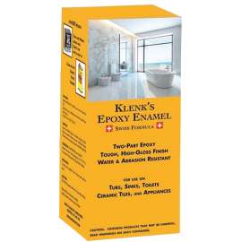 Klenk's 815250 Bathtub Reglazing Epoxy, White, 473 mL, Pack