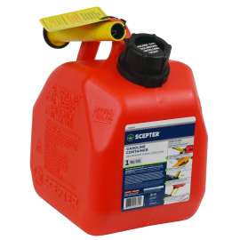 Scepter Flo n' go FG4G111 Gas Can, 1 gal Capacity, Polypropylene, Red